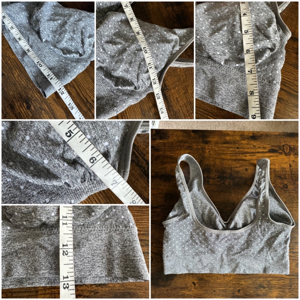 Grey & Speckled White CMX Get Moving Sports Bra; L/XL